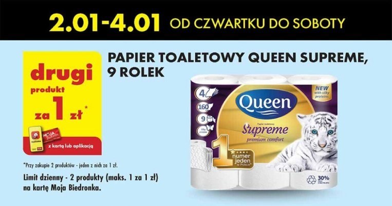 Papier toaletowy za 1 zł w Biedronce! /Biedronka /INTERIA.PL