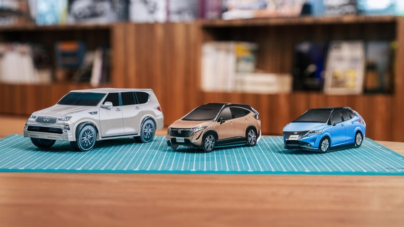 Papierowe modele Nissana /Informacja prasowa
