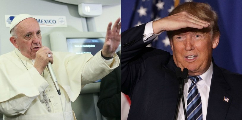 Papież Franciszek i Donald Trump /AFP