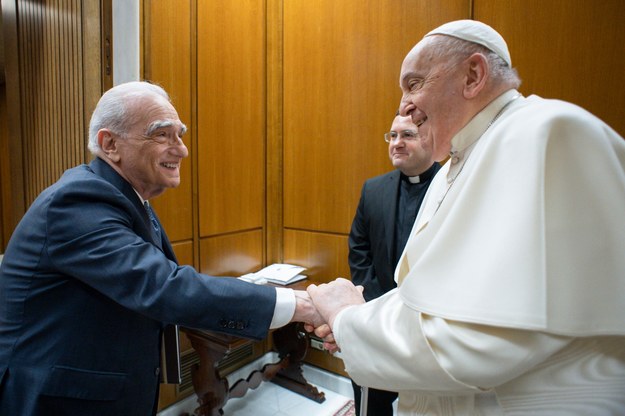 Papież Franciszek i Martin Scorsese /VATICAN MEDIA HANDOUT /PAP/EPA