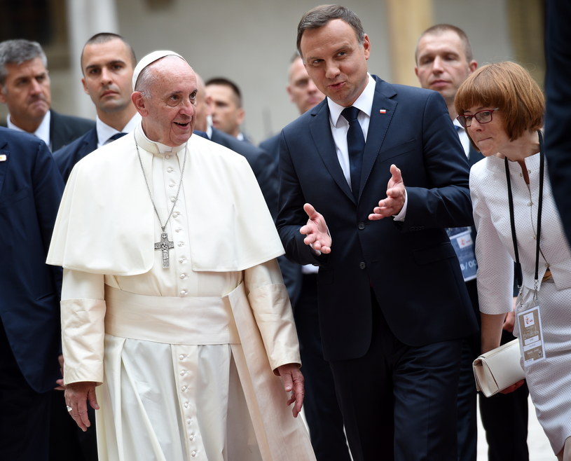 Papież Franciszek i prezydent RP Andrzej Duda /Jacek Turczyk /PAP