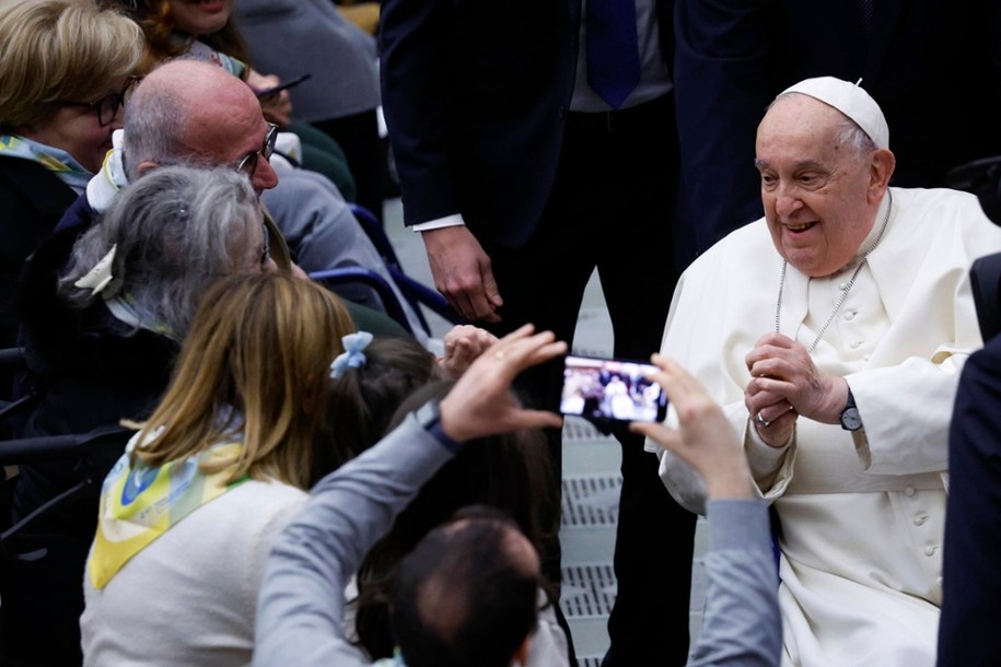 Papież Franciszek na zdjęciu z lutego 2025 roku /Fabio Frustaci /PAP/EPA