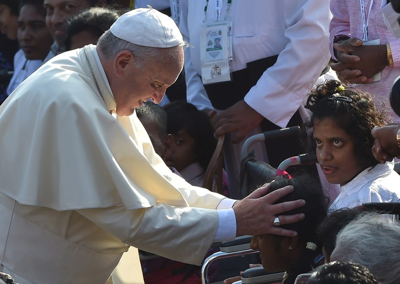 Papież Franciszek odwiedził Sri Lankę /PAP/EPA