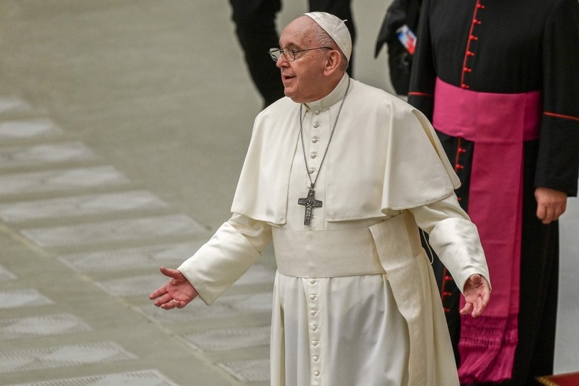 Papież Franciszek podczas audiencji /AFP