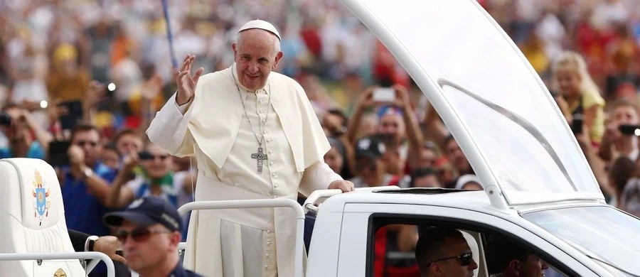 Papież Franciszek podczas Światowych Dni Młodzieży w Krakowie /Leszek Szymański /PAP