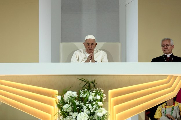 Papież Franciszek podczas Światowych Dni Młodzieży w Lizbonie /Miguel A. Lopes / POOL /PAP/EPA