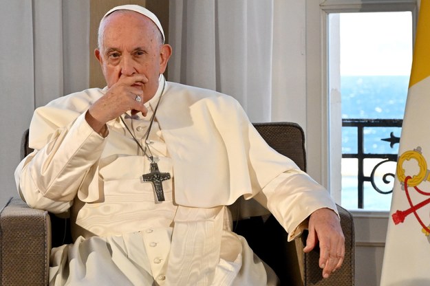 Papież Franciszek podczas wizyty we Francji /ANDREAS SOLARO / POOL /PAP/EPA