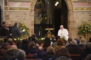 Papież Franciszek w Asyżu. Mówił o przyjmowaniu tych, którzy potrzebują pomocy