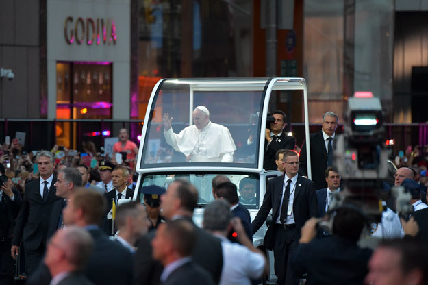 Papież Franciszek w Nowym Jorku /VINCENZO PINTO /AFP