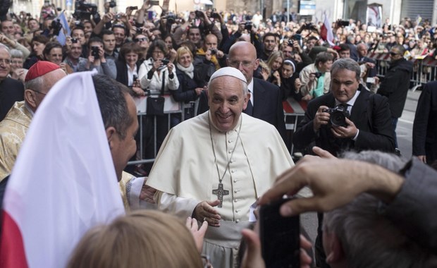 Papież Franciszek w polskim kościele w Rzymie