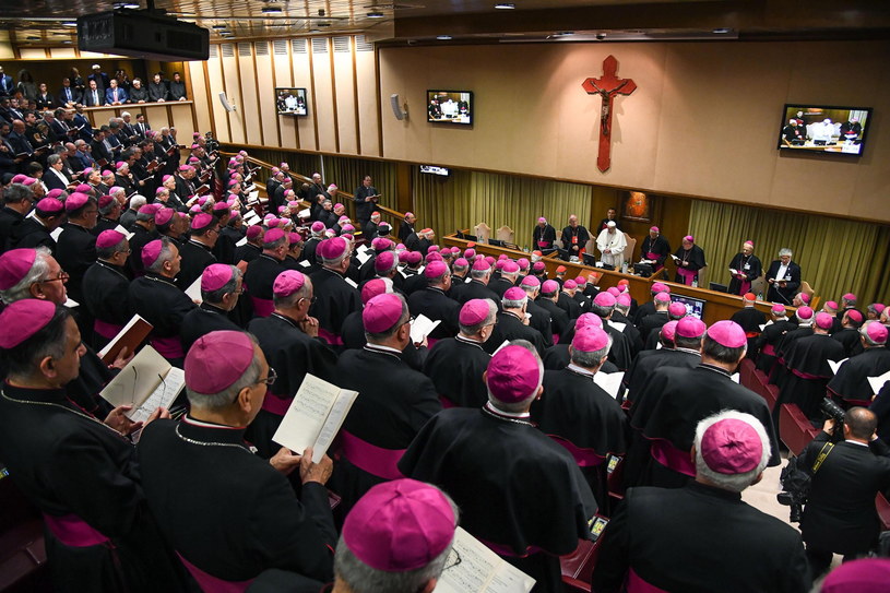 Papież Franciszek w przemówieniu na inauguracji obrad Konferencji Episkopatu Włoch /	ALESSANDRO DI MEO /PAP