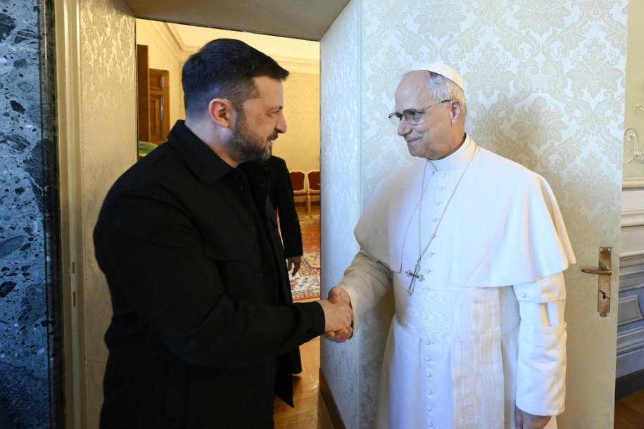 Papież Leon XIV i prezydent Ukrainy Wołodymyr Zełenski /ABACA/Abaca/East News /East News