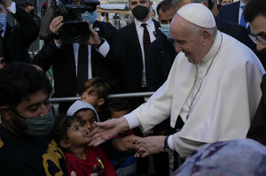 Papież na spotkaniu z uchodźcami: Powstrzymajmy pogrążanie się cywilizacji