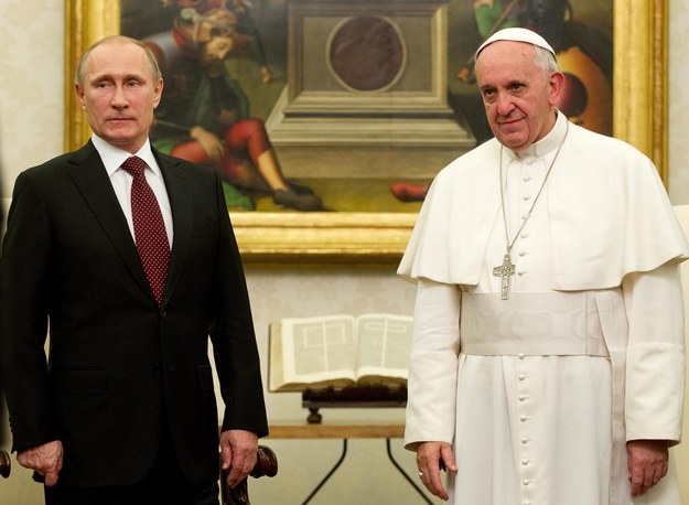 Papież po raz trzeci spotka się z Putinem /CLAUDIO PERI / POOL /PAP/EPA