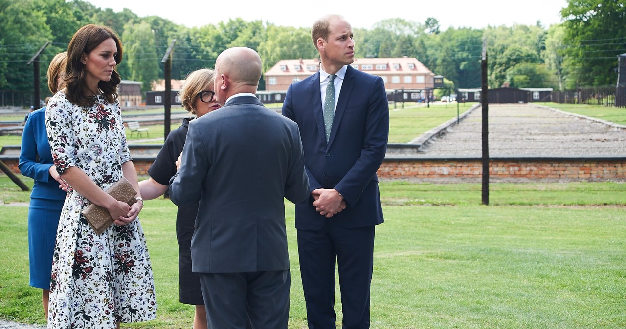 Para książęca Cambridge Kate i William w Stutthof /Dominik Kulaszewicz /PAP