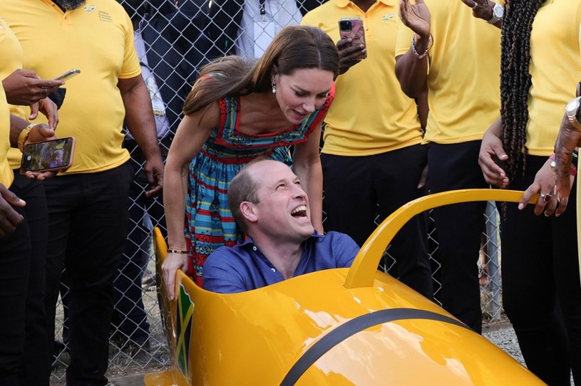 Para książęca odwiedziła narodową jamajską drużynę bobslejową /Chris Jackson/Press Association/East News /East News