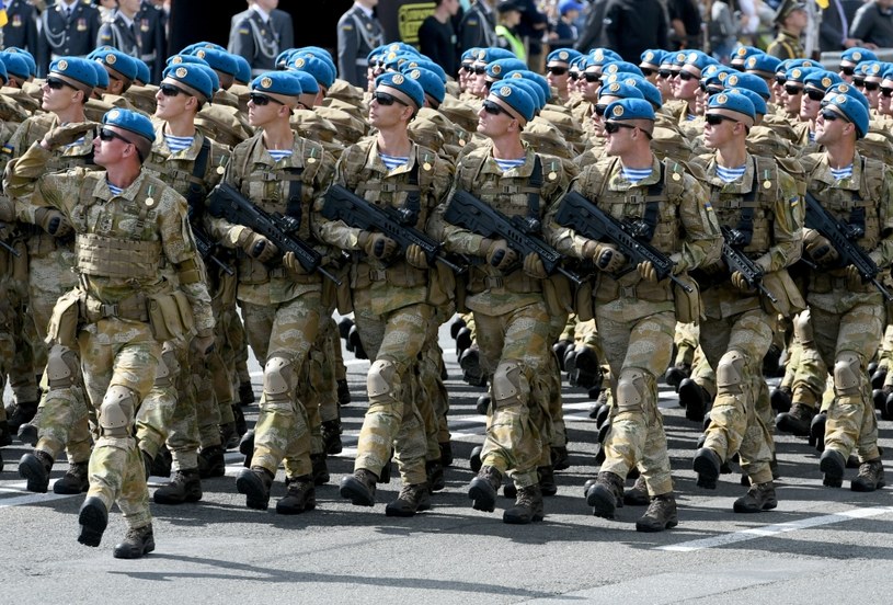 Parada wojskowa w Kijowie /GENYA SAVILOV /AFP