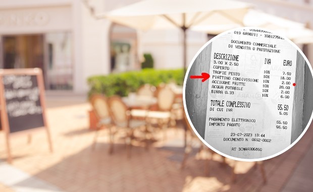 "Paragony grozy" we Włoszech. Opłaty za przekrojenie tosta i talerzyk dla dziecka