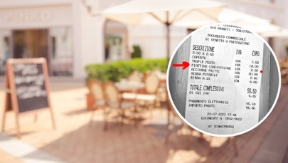 "Paragony grozy" we Włoszech. Opłaty za przekrojenie tosta i talerzyk dla dziecka