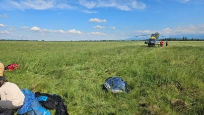 Paralotniarz runął z blisko 50 metrów. Groźny wypadek na Podhalu