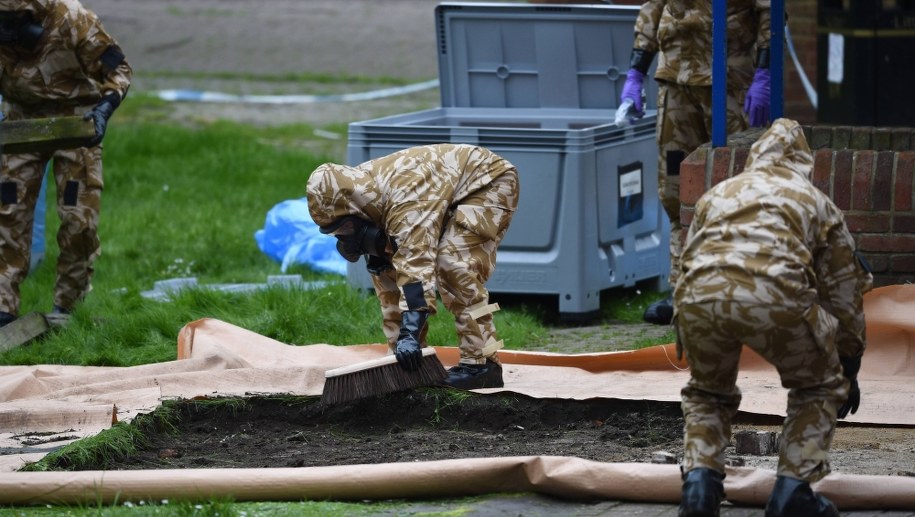 Park w Salisbury, w którym znaleziono Siergieja Skripala i jego córkę Julię /Ben Birchall    /PAP/PA