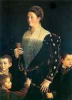Parmigianino, Dama z trójką dzieci, ok. 1533-35 /Encyklopedia Internautica