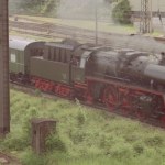 Parowóz i zabytkowy pociąg z Niemiec na polskich torach