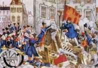 Paryskie walki na barykadach w czerwcu 1848 r. /Encyklopedia Internautica
