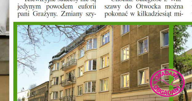 Parze pozostał piękny apartament w Warszawie /Świat & Ludzie