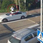 Pasażer BMW jechał na dachu. Kierowcy zatrzymano prawo jazdy