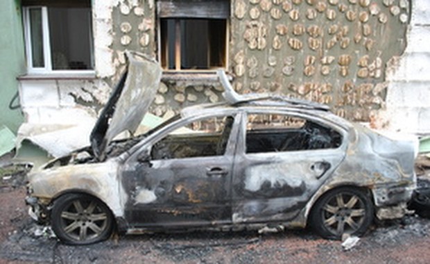 Pasażer w Rybniku podpalił taksówkę