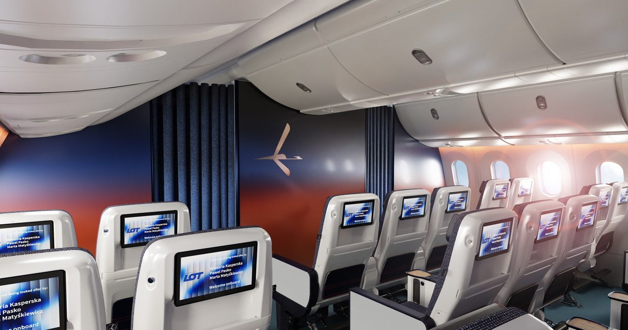 Pasażerowie skorzystają z nowych kabin w Dreamlinerach LOT-u w 2026 roku. /materiały prasowe