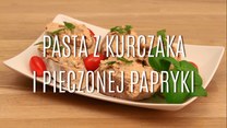 Pasta z kurczaka i pieczonej papryki