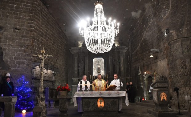 Pasterka z Kopalni Soli „Wieliczka” w wigilijny poranek