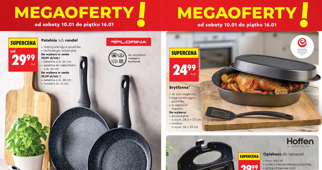 Patelnie i rondle w supercenach /Biedronka /INTERIA.PL