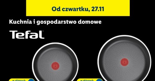 Patelnie Tefal w promocji Black Week w Lidlu – dostępne od 27.11 /Lidl /INTERIA.PL
