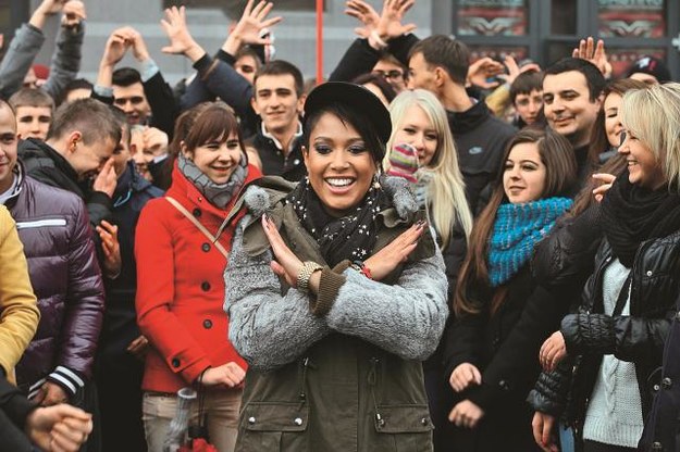Poważny debiut Patricii Kazadi w X Factor Patricia Kazadi podczas castingu do „X Factor” w Zabrzu. /Mat. Prasowe