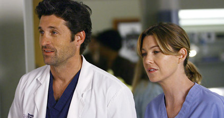 Patrick Dempsey (Derek) i Ellen Pompeo (Meredith) w serialu "Chirurdzy" /materiały prasowe