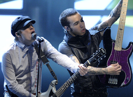 Patrick Stump i Pete Wentz (Fall Out Boy) - fot. Kevin Winter /Getty Images/Flash Press Media