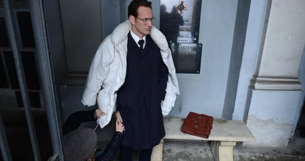 Patrick Wilson na planie filmu "Jack Strong" / fot. Jacek Turczyk /PAP