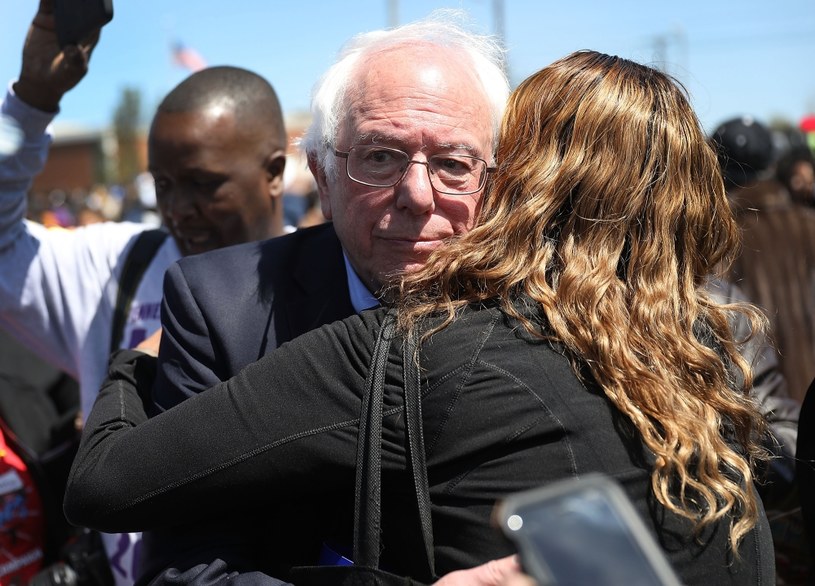 Patron lewego skrzydła - Bernie Sanders /AFP