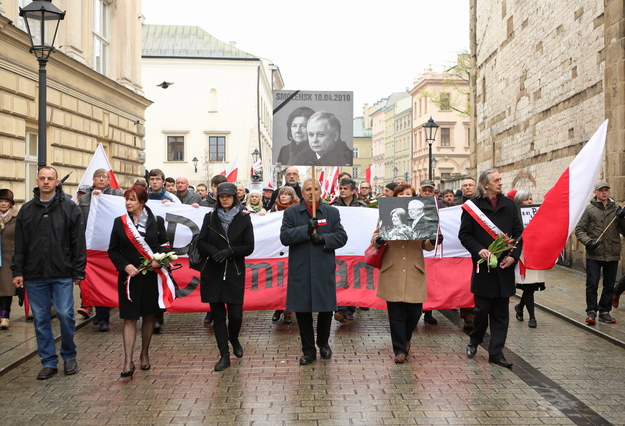 Patronka marszu, wdowa po prezesie IPN Januszu Kurtyce - Zuzanna Kurtyka /Stanisław Rozpędzik /PAP