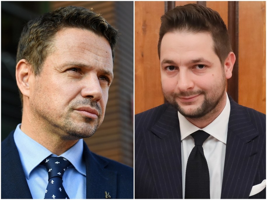 Patryk Jaki (fot. Tomasz Gzell/PAP) i Rafał Trzaskowski (Jacek Turczyk/PAP) /PAP