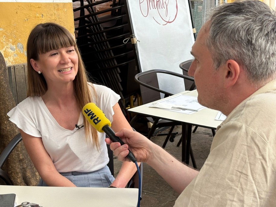 Patryk Serwański w rozmowie z przewodniczką, Magdaleną Kokotkiewicz /RMF FM