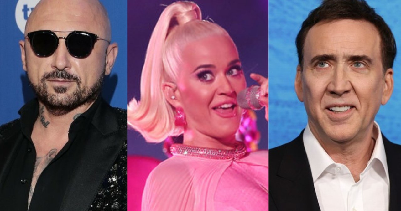 Patryk Vega, Katy Perry, Nicolas Cage /Jankowski/REPORTER /East News