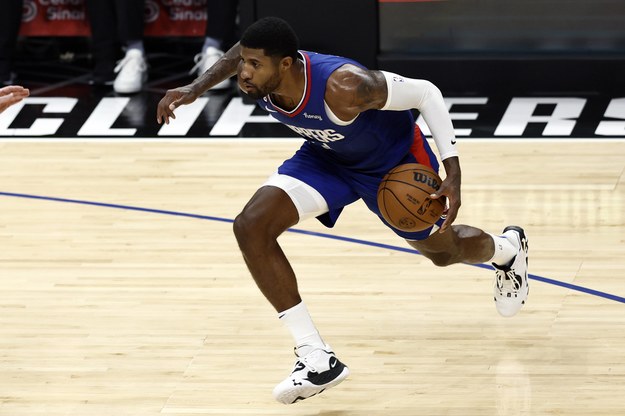 Paul George z Los Angeles Clippers /ETIENNE LAURENT /PAP/EPA