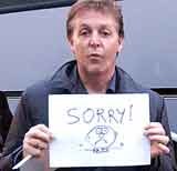 Paul McCartney przeprasza fanów z Sheffield /