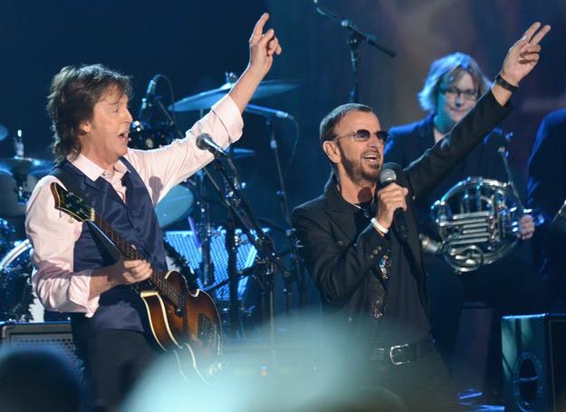 Paul McCartney wprowadzi Ringo Starra do Rockandrollowego Salonu Sław - fot. Larry Busacca /Getty Images