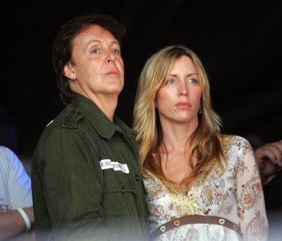 Paul McCartney z żoną Heather Mills /arch. AFP