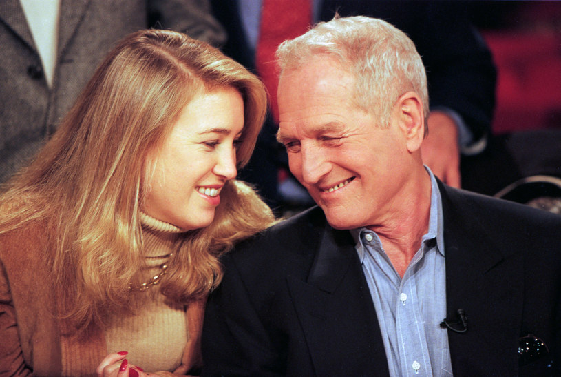 Paul Newman z córką Claire w 1996 roku /Stephane Cardinale/Sygma via Getty Images /Getty Images